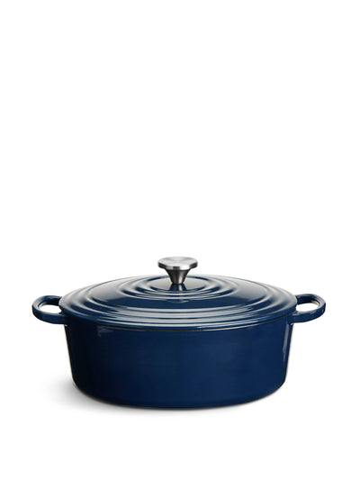 Habitat Cast iron oval casserole dish at Collagerie