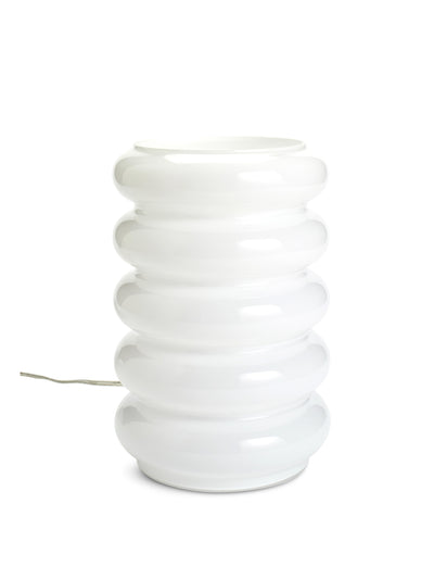 Habitat Billie ribbed glass table lamp at Collagerie