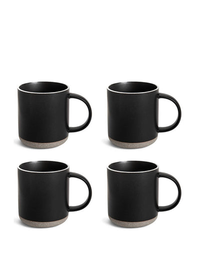 Habitat Raw edge stoneware mugs (set of 4) at Collagerie