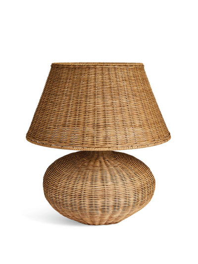 Habitat XL wicker table lamp at Collagerie