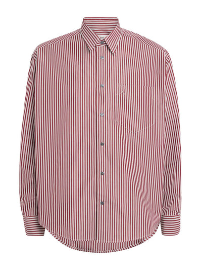 Ami Paris Pink stripe Ami de Coeur shirt at Collagerie
