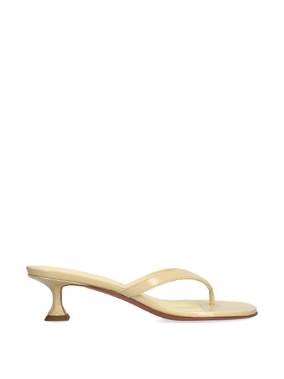 Amina Muaddi Patent leather juliette sandals 45 at Collagerie