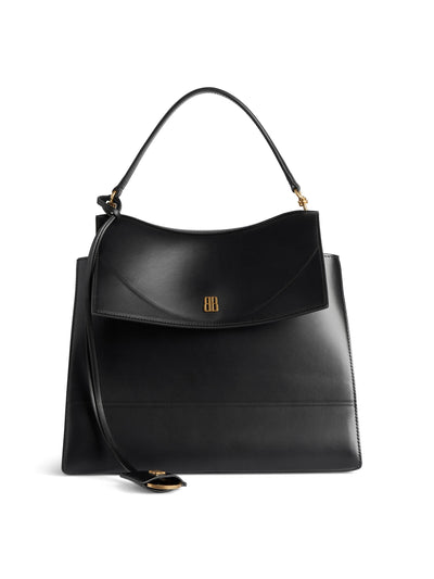 Balenciaga Black leather nano top handle bag at Collagerie