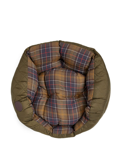 Barbour Quilted tartan dog bed at Collagerie