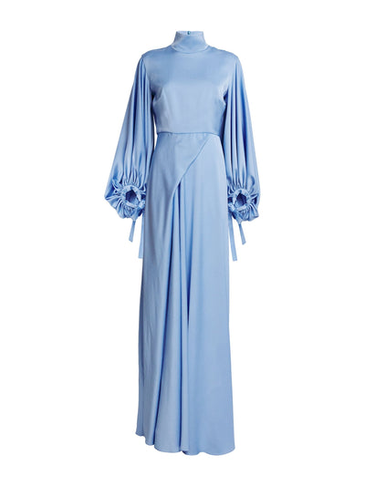 Edeline Lee Charmeuse crinkle cristo gown at Collagerie