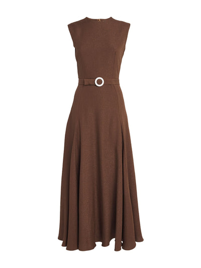 Edeline Lee Textured jete midi dress at Collagerie