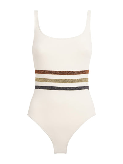 Eres Lurex stripe swimsuit at Collagerie