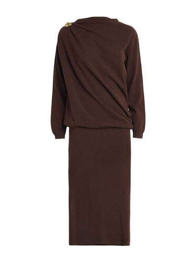 Fabiana Filippi Wool-silk-cashmere midi dress at Collagerie