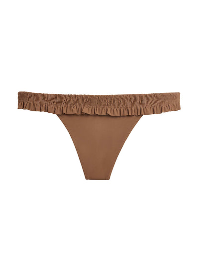 Faithfull The Brand Frilled esterel bikini bottoms at Collagerie