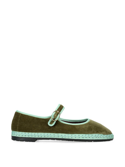 Flabelus Velvet vera Mary Janes flats at Collagerie