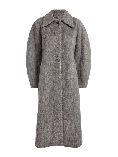 Ganni Fluffy pea coat at Collagerie
