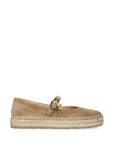 Gianvito Rossi Velour Elda ballet flats at Collagerie