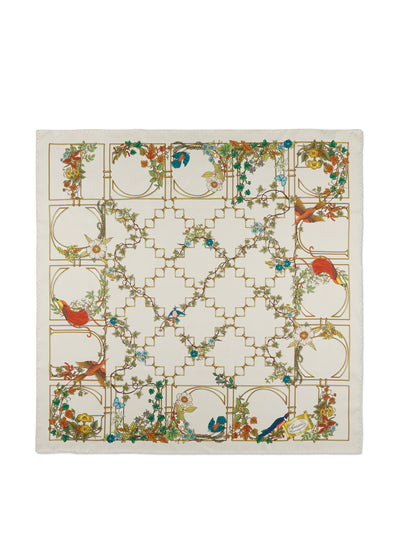 Gucci Silk floral scarf at Collagerie