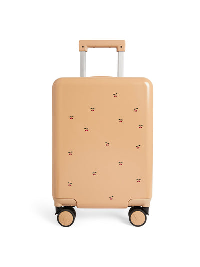 Konges Slojd Kids cherry hard-shell suitcase at Collagerie