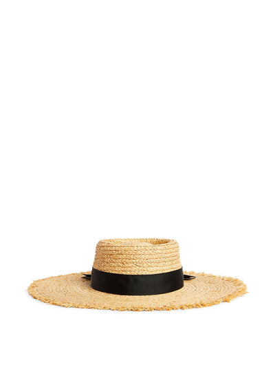 Lack Of Color Raffia frayed Ventura hat at Collagerie