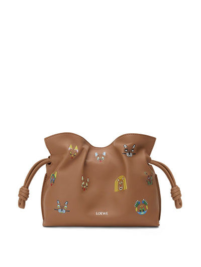 Loewe X Louis Wain Mini leather flamenco purse at Collagerie