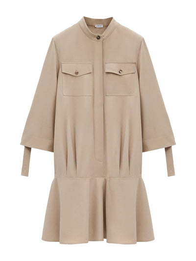 Loewe Dropped-hem mini shirt dress at Collagerie