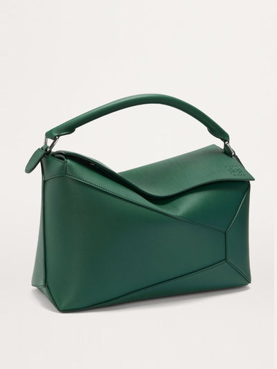 Loewe Large leather puzzle edge top-handle bag at Collagerie