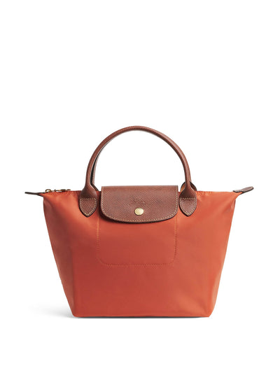 Longchamp Brown small le pliage original top-handle bag at Collagerie