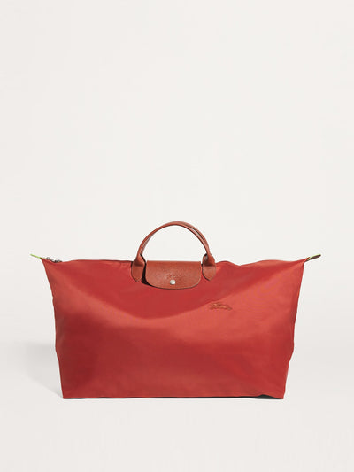Longchamp Medium Le Pliage Green travel bag at Collagerie