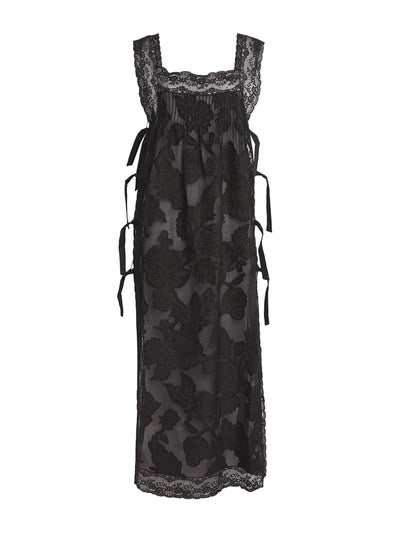 Loretta Caponi Lace-trim Fiocchini nightdress at Collagerie