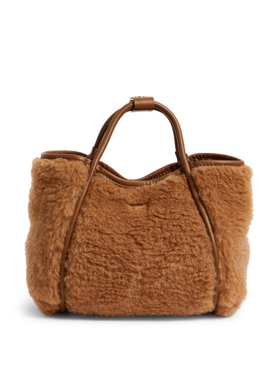 Max Mara Teddy marine top-handle bag at Collagerie