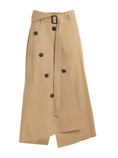 Weekend Max Mara Asymmetric trench midi skirt at Collagerie