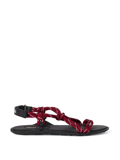 Miu Miu Cord Rivière sandals at Collagerie