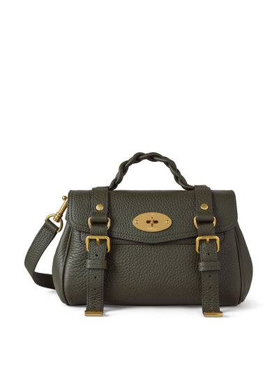 Mulberry Green mini leather alexa crossbody bag at Collagerie