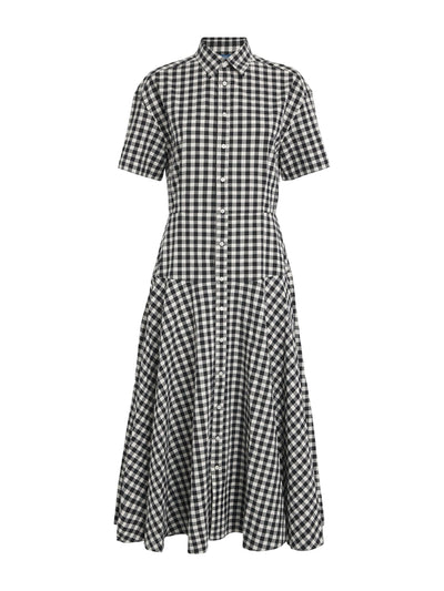 Polo Ralph Lauren Cotton check midi shirt dress at Collagerie