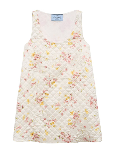 Prada Quilted satin mini dress at Collagerie