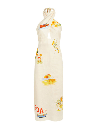 Rhode Seaside print midi dress at Collagerie