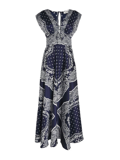 Sandro Paris Bandana print maxi dress at Collagerie