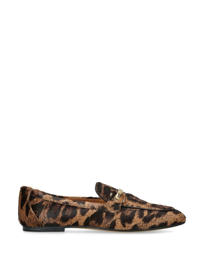 Tod's Ponyhair leopard baretta moccasins at Collagerie