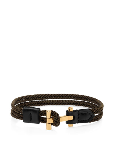 Tom Ford Leather braided bracelet at Collagerie