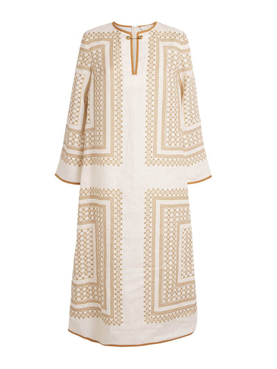 Zimmermann Nude linen tunic midi dress at Collagerie