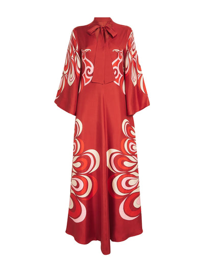 La DoubleJ Silk magnifico maxi dress at Collagerie