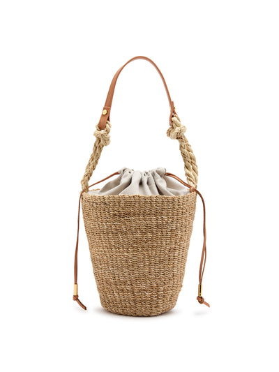 Aranaz Pail raffia bucket bag at Collagerie