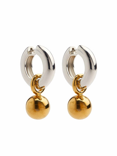 Agmes Sonia two-tone hoop earrings at Collagerie