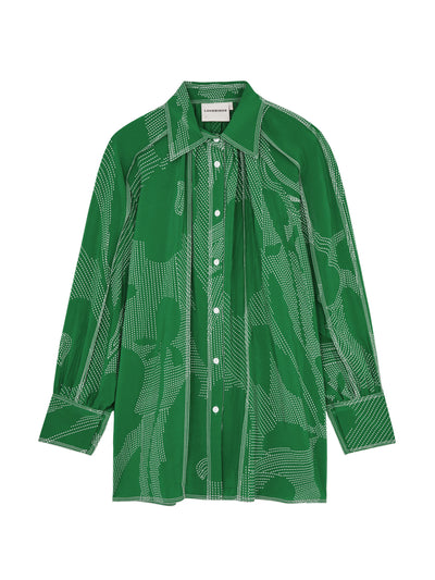 Lovebirds Vida printed silk shirt at Collagerie