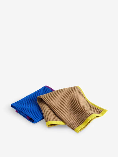 Hay Canteen waffle-texture cotton dish cloths (set of 2) at Collagerie