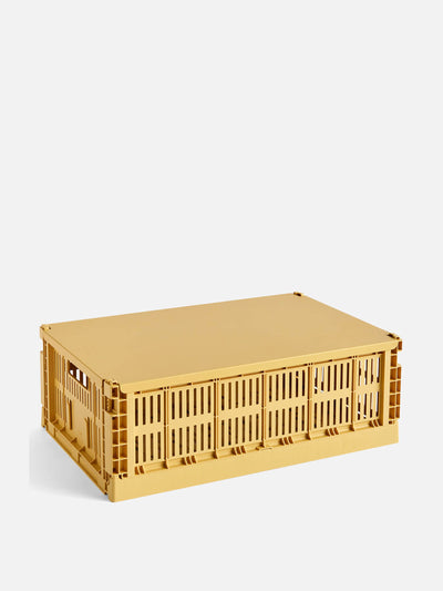 Hay Golden yellow crate at Collagerie