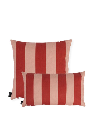 Heal's Cabana stripe cushion in red & pink at Collagerie