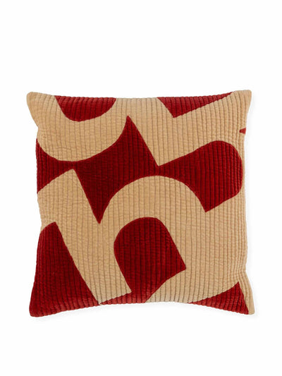 Heal'S 59 cushion in red and cream at Collagerie