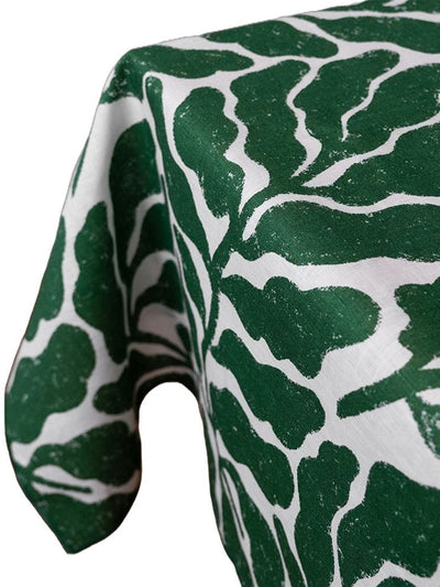 Fine Little Day Leaves tablecloth green at Collagerie