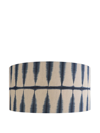 Shropshire Shades Shibori lampshade in indigo linen at Collagerie