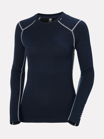 Helly Hansen Women's lifa merino midweight crew base layer at Collagerie