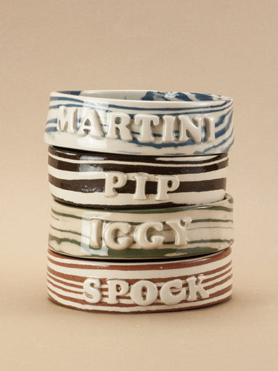 Henry Holland Studio Personalised small pet bowl at Collagerie