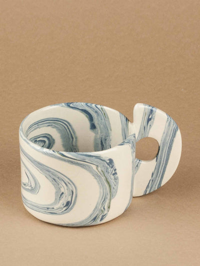 Henry Holland Studio Blue and white swirl mug at Collagerie