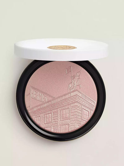 Hermès 24 Faubourg face and eye illuminating powder in Rose at Collagerie